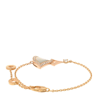 Bulgari 18K Rose Gold Diamond Mother of Pearl Divas' Dream Bracelet 2 of 3
