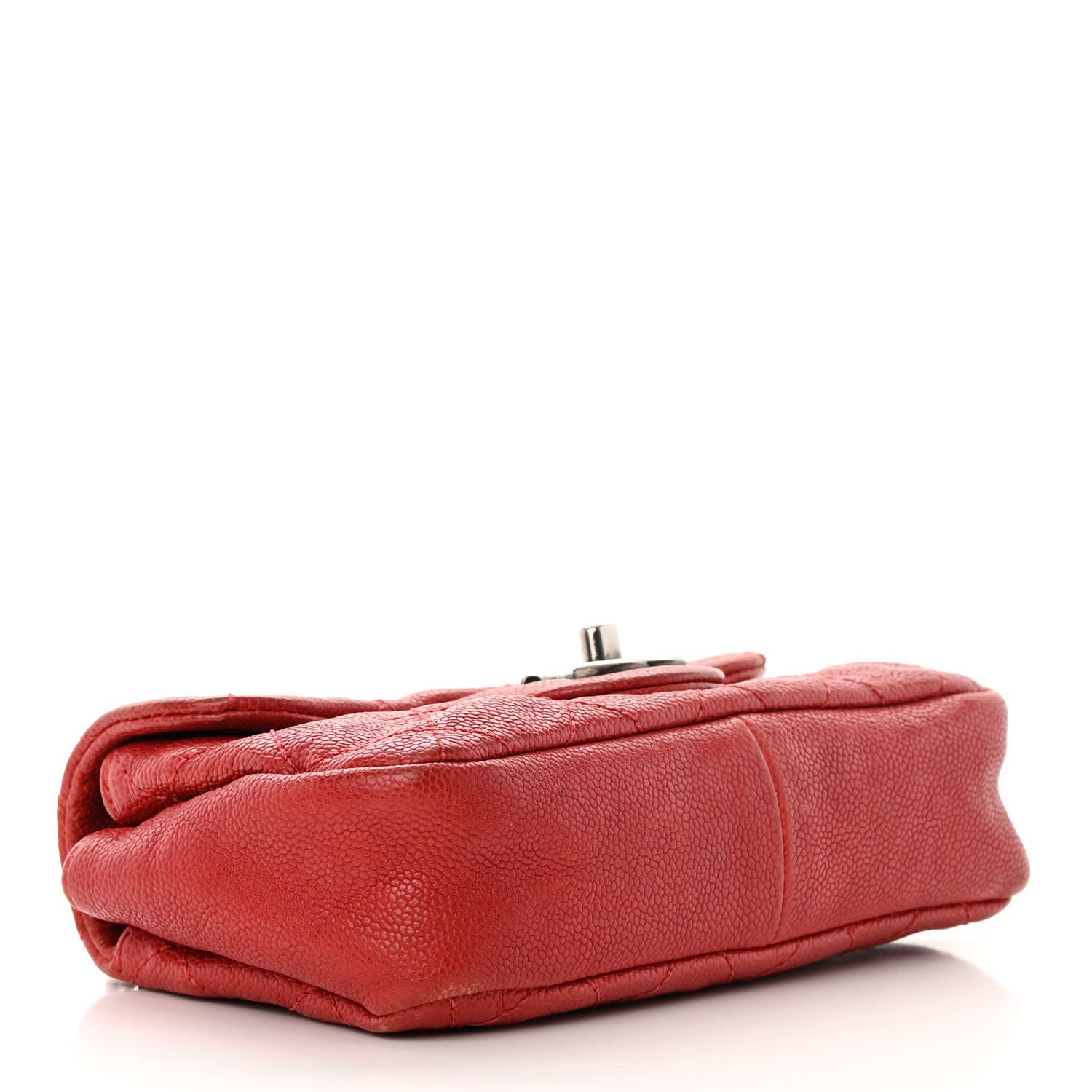 Chanel Caviar Quilted Mini Simply CC Flap Red 4 of 15