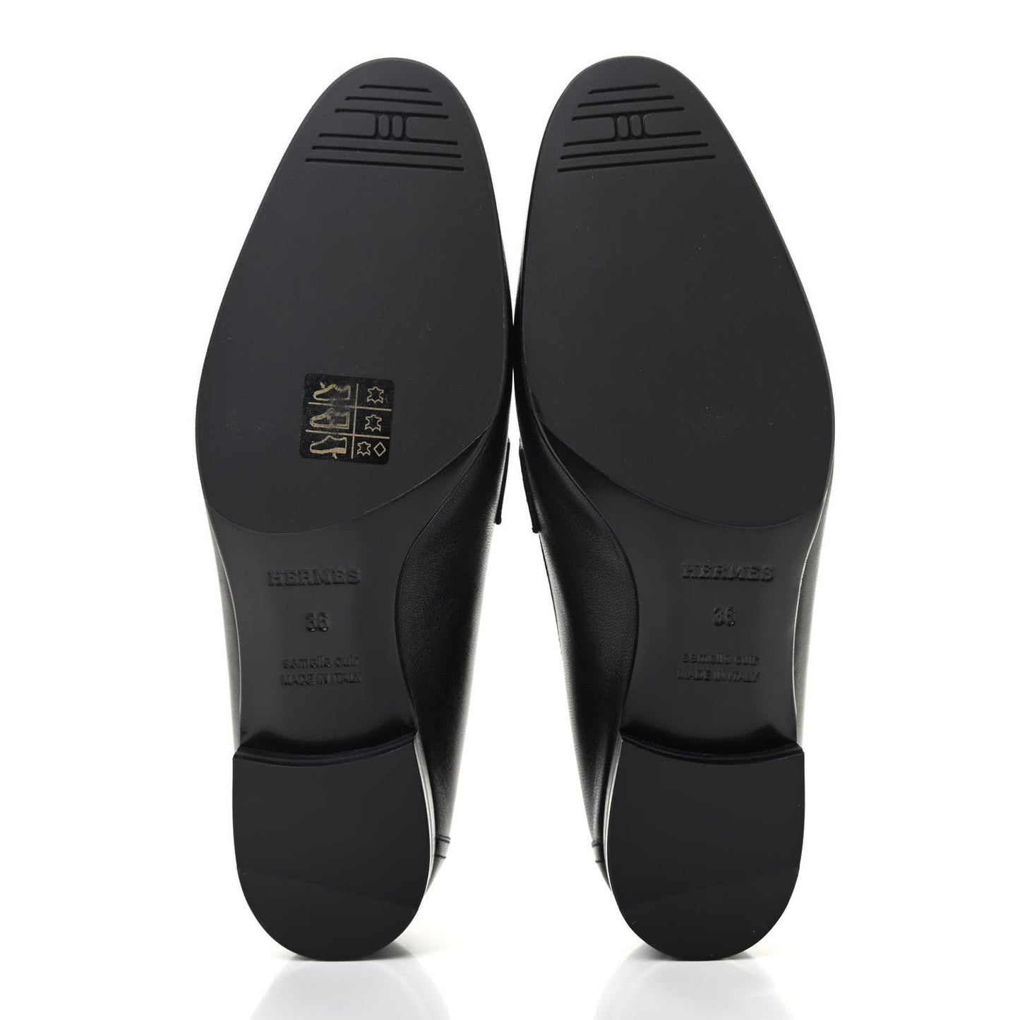 Goatskin Womens Paris Loafers 36 Black