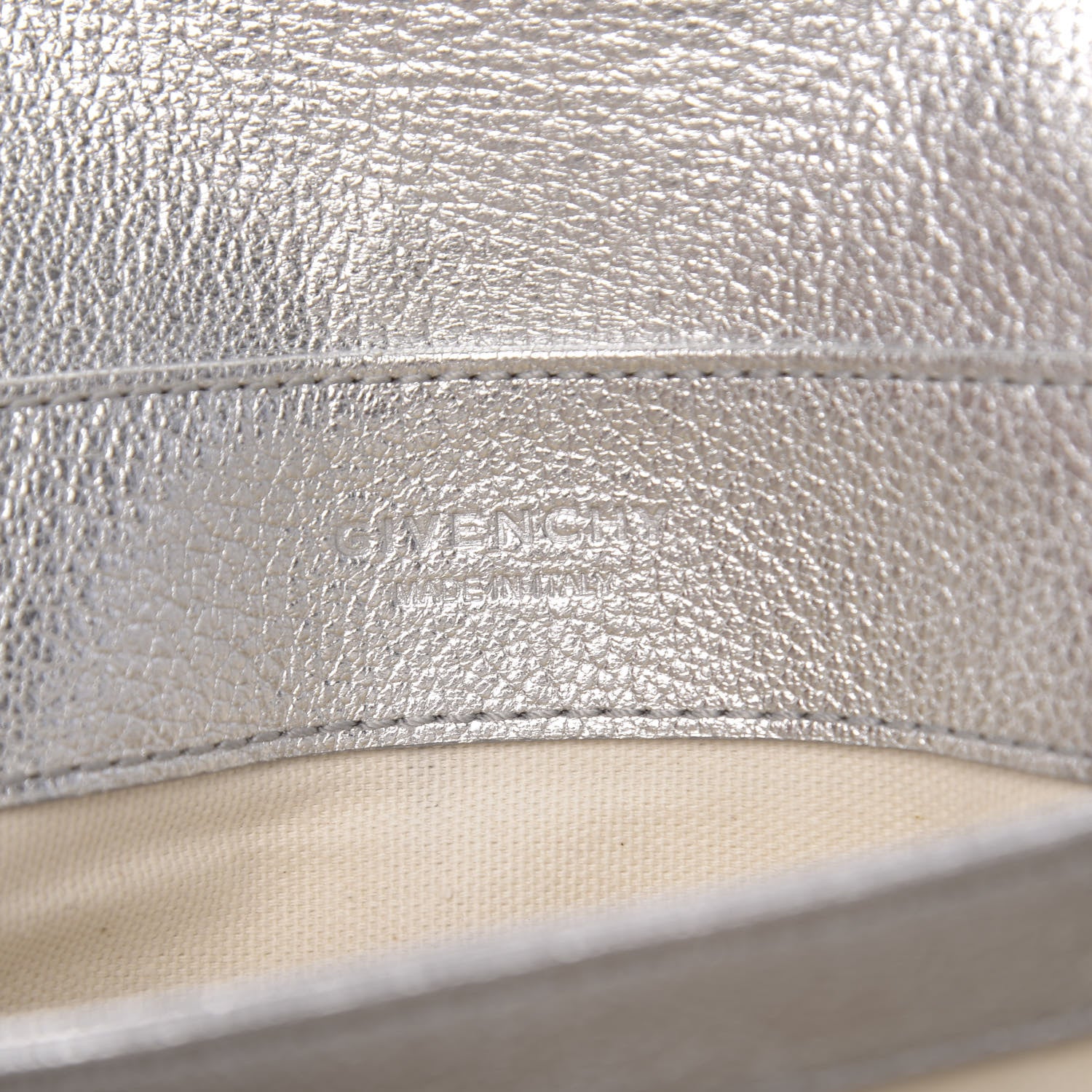 Givenchy Calfskin Duetto Crossbody Bag Silver 6 of 9