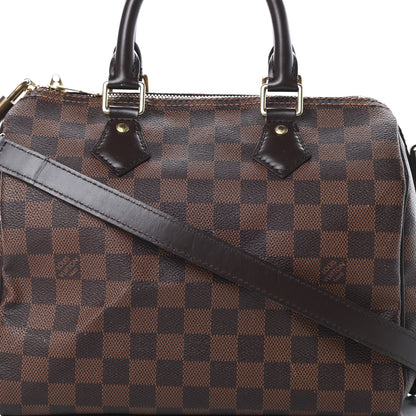Louis Vuitton Damier Ebene Speedy Bandouliere 25 9 of 19