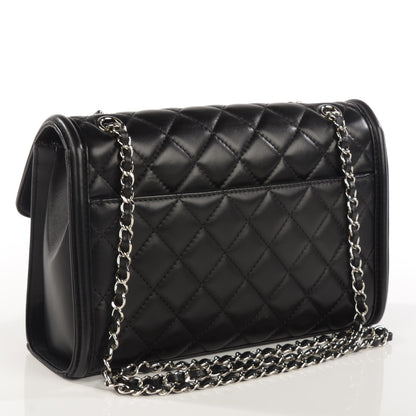Chanel Lambskin Quilted Large Geometric Flap Black 3 of 8