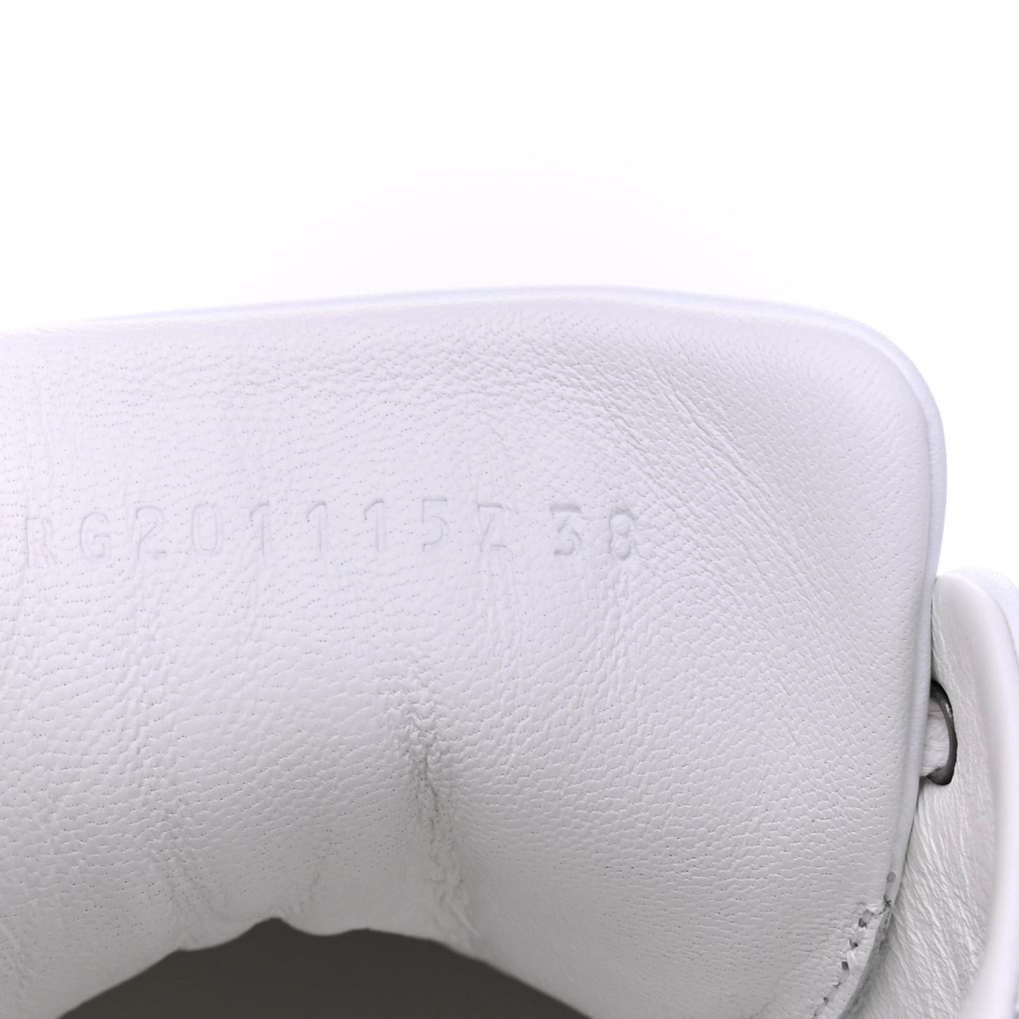 Calfskin Womens Advantage Sneakers 38 White Gris Argente