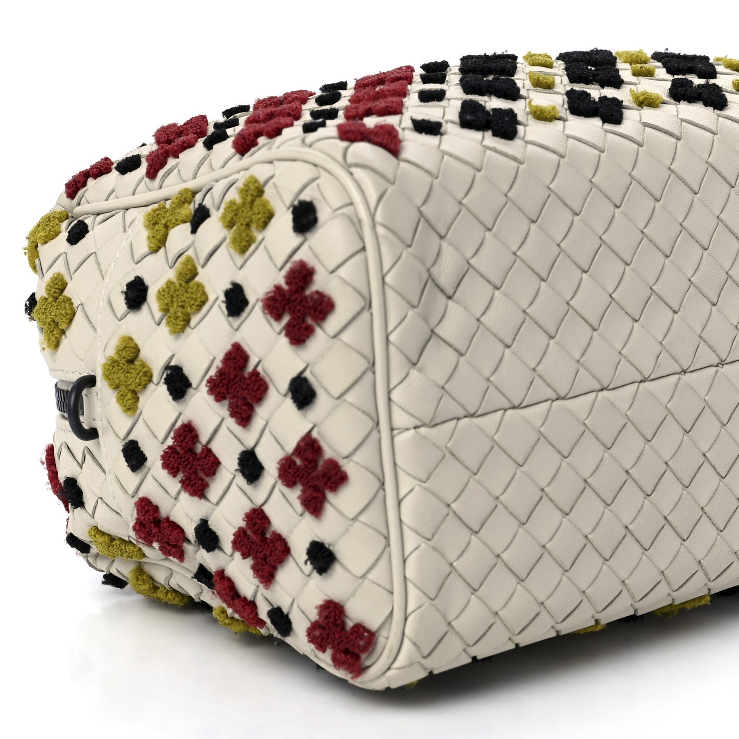 Nappa Intrecciato Mosaic Boston Mist Brique Black