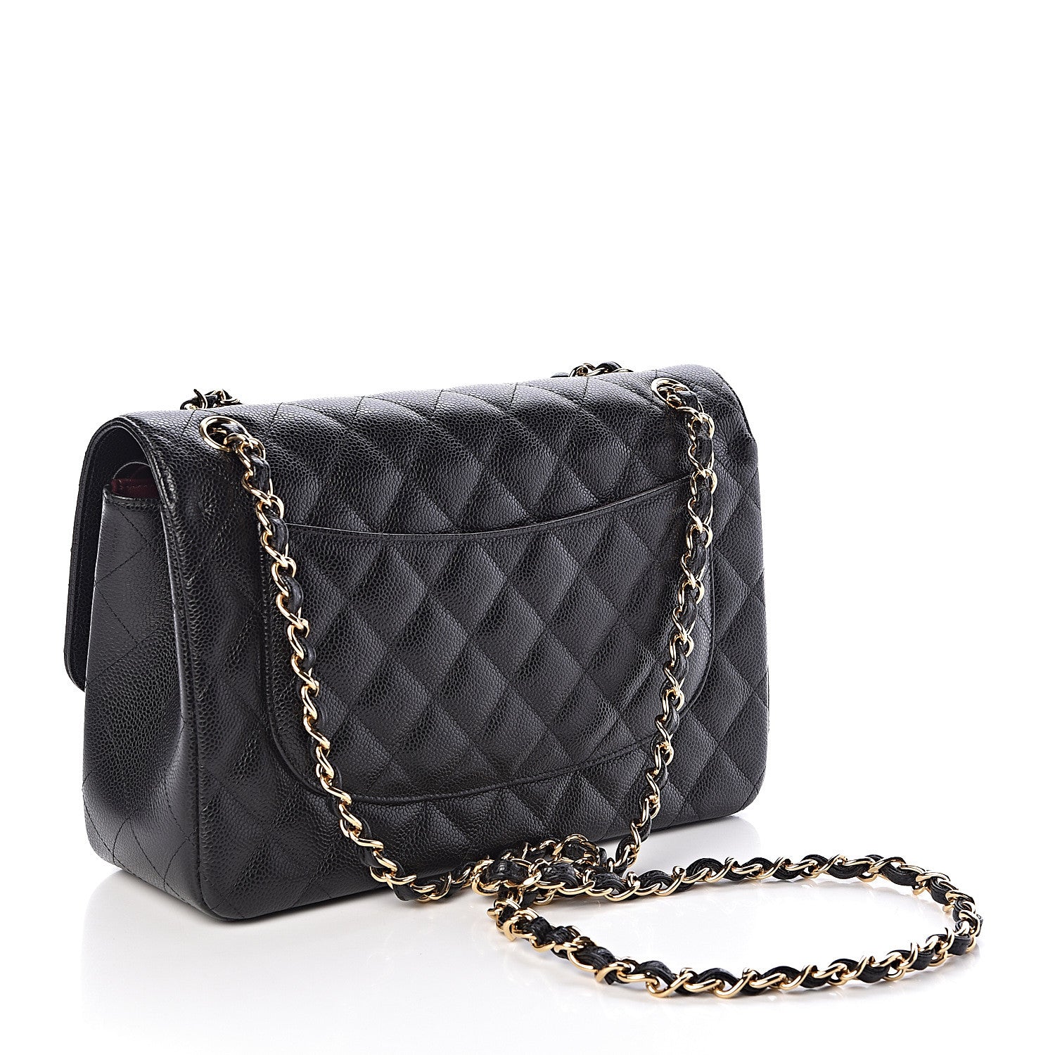 Chanel Caviar Quilted Jumbo Double Flap Black 3 of 11