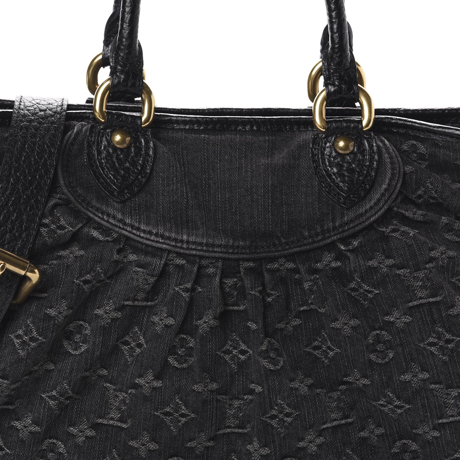 Louis Vuitton Denim Neo Cabby MM Black 8 of 10