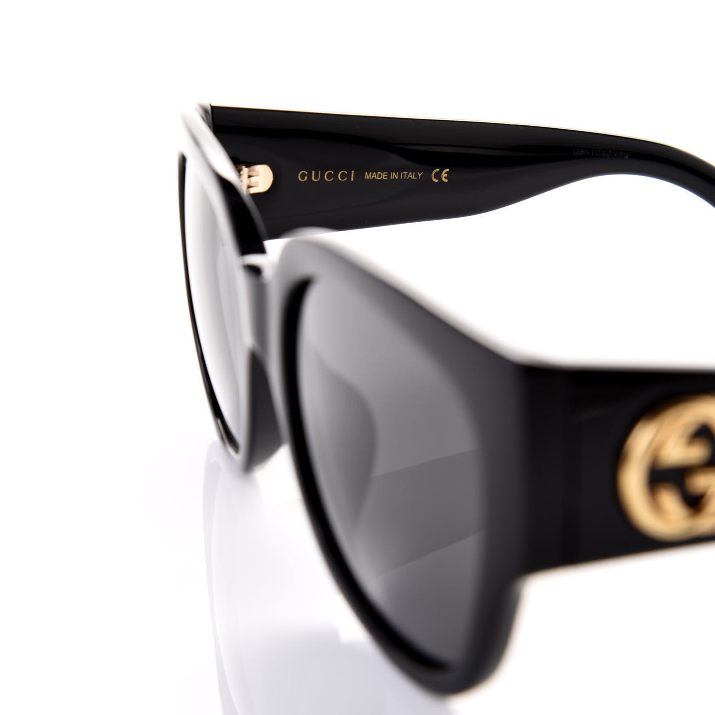 Acetate Square Frame Sunglasses GG0142SA Black