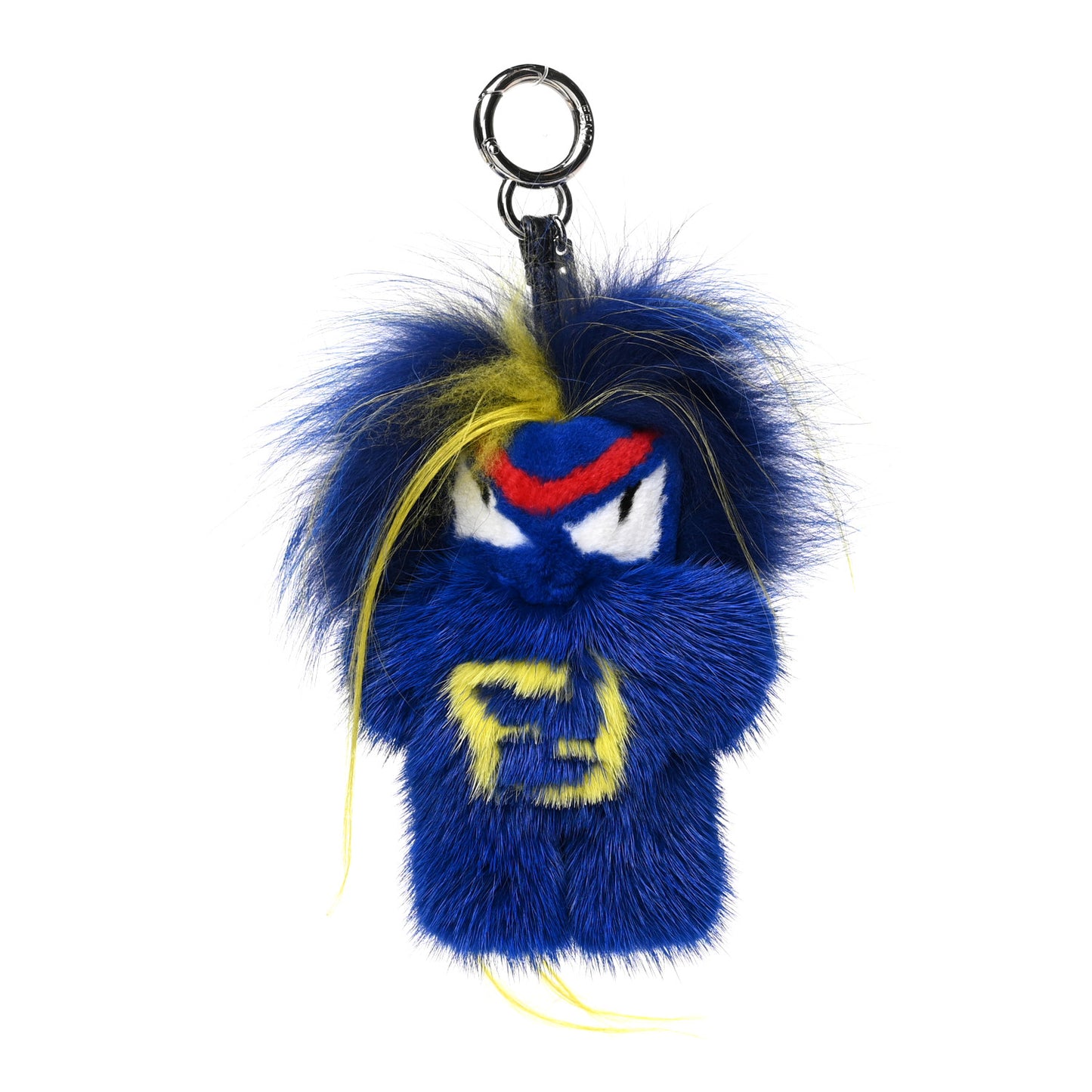 Mink Fur Fendirumi Bug-Kun Monster Bag Bug Charm Pacific Fluo Yellow