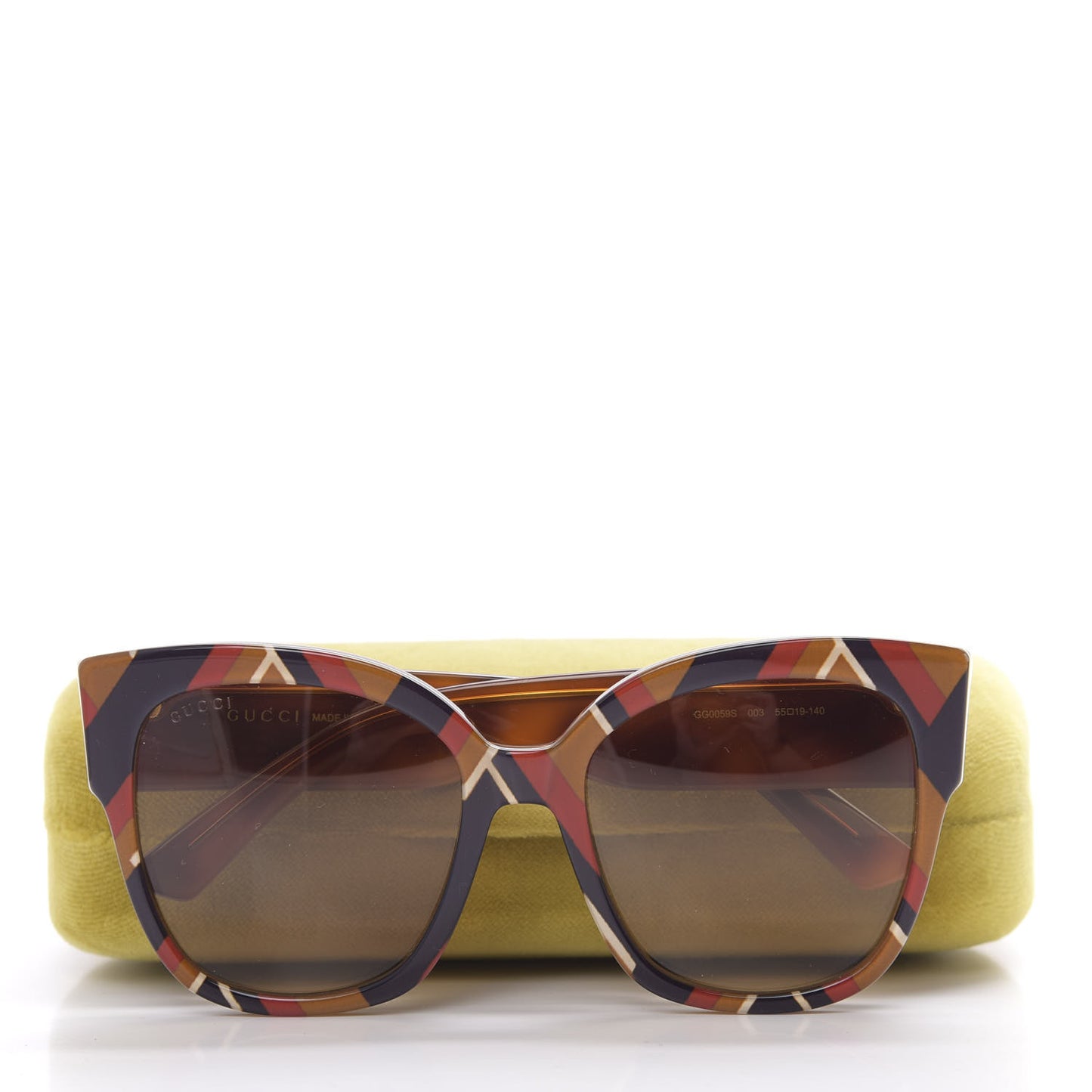 Acetate Square Frame Sunglasses GG0059S Multicolor