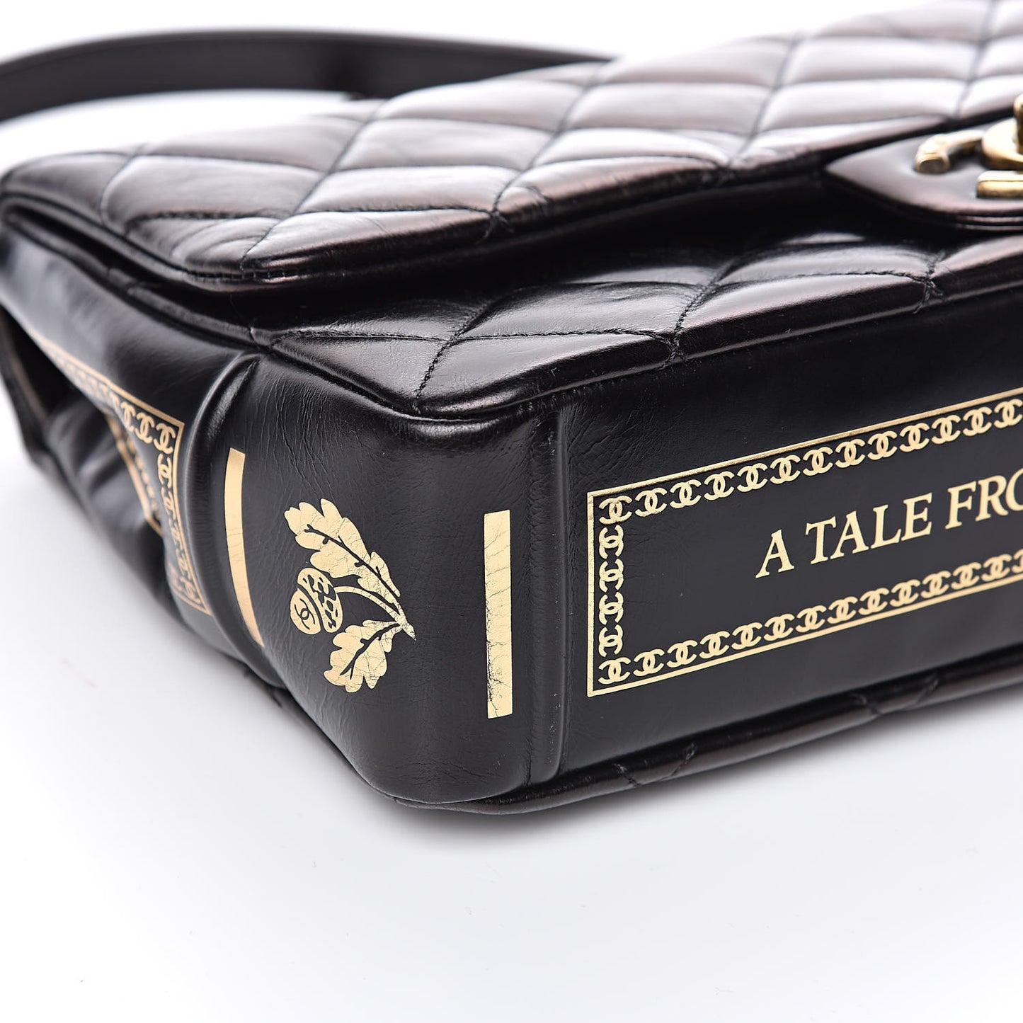 Hot Stamping Calfskin Tale Of Salzburg Flap Black