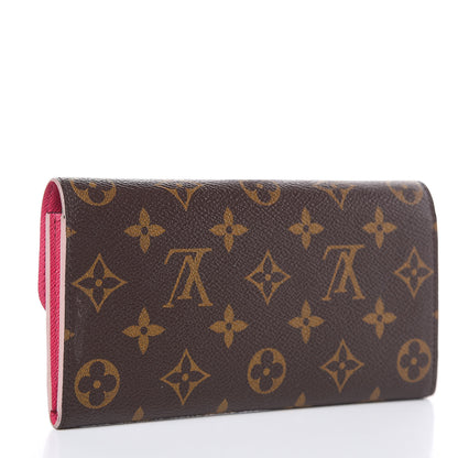 Louis Vuitton Monogram Bloom Flower Emilie Wallet 3 of 12