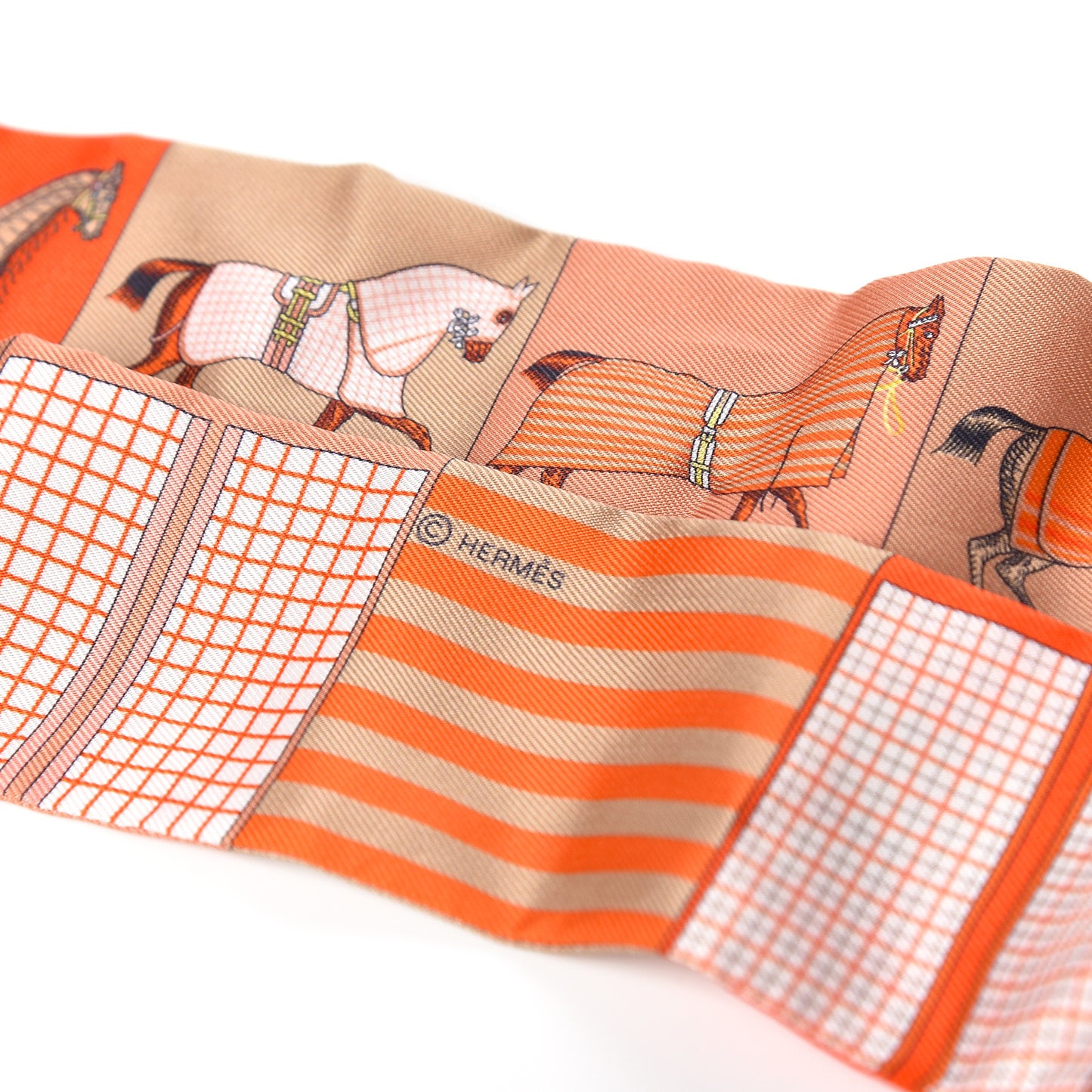 Silk Couvertures Nouvelles Twilly Orange Jaune Capucine