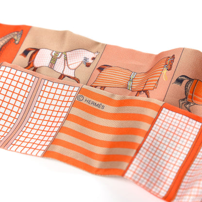 Hermes Silk Couvertures Nouvelles Twilly Orange Jaune Capucine 3 of 3