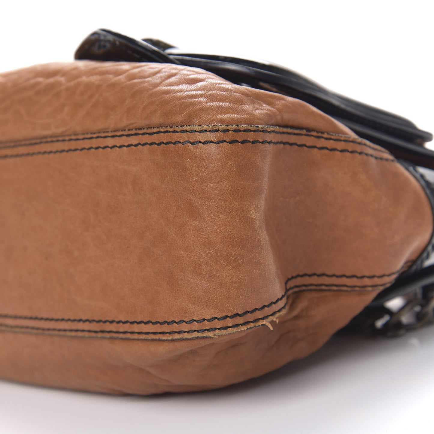 Nappa Patent B Bag Osso Black