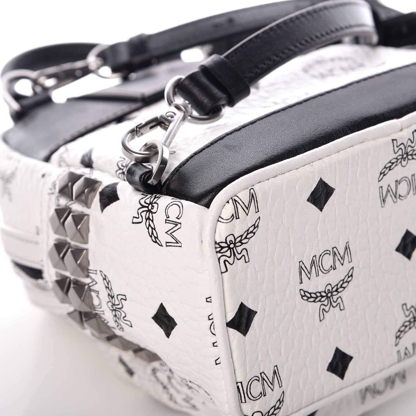 Visetos Studded X-Mini Bebe Boo Backpack White