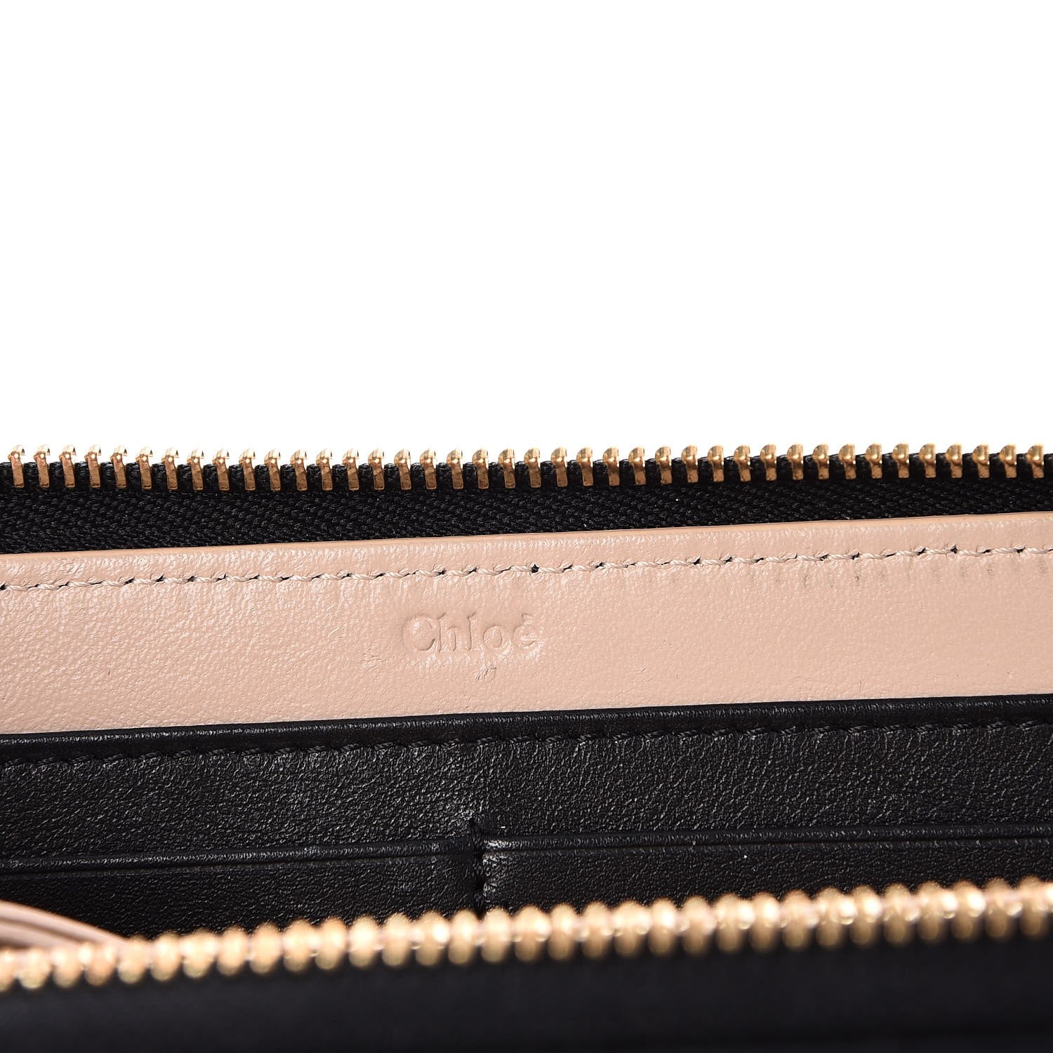 Chloe Grained Calfskin Joe Long Zip Around Wallet Black 7 of 11
