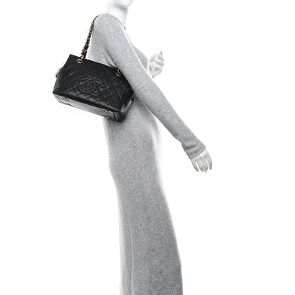 Chanel Caviar Quilted Petit Timeless Tote PTT Black 2 of 14