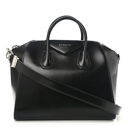 Givenchy Shiny Lord Calfskin Medium Antigona Black 1 of 8