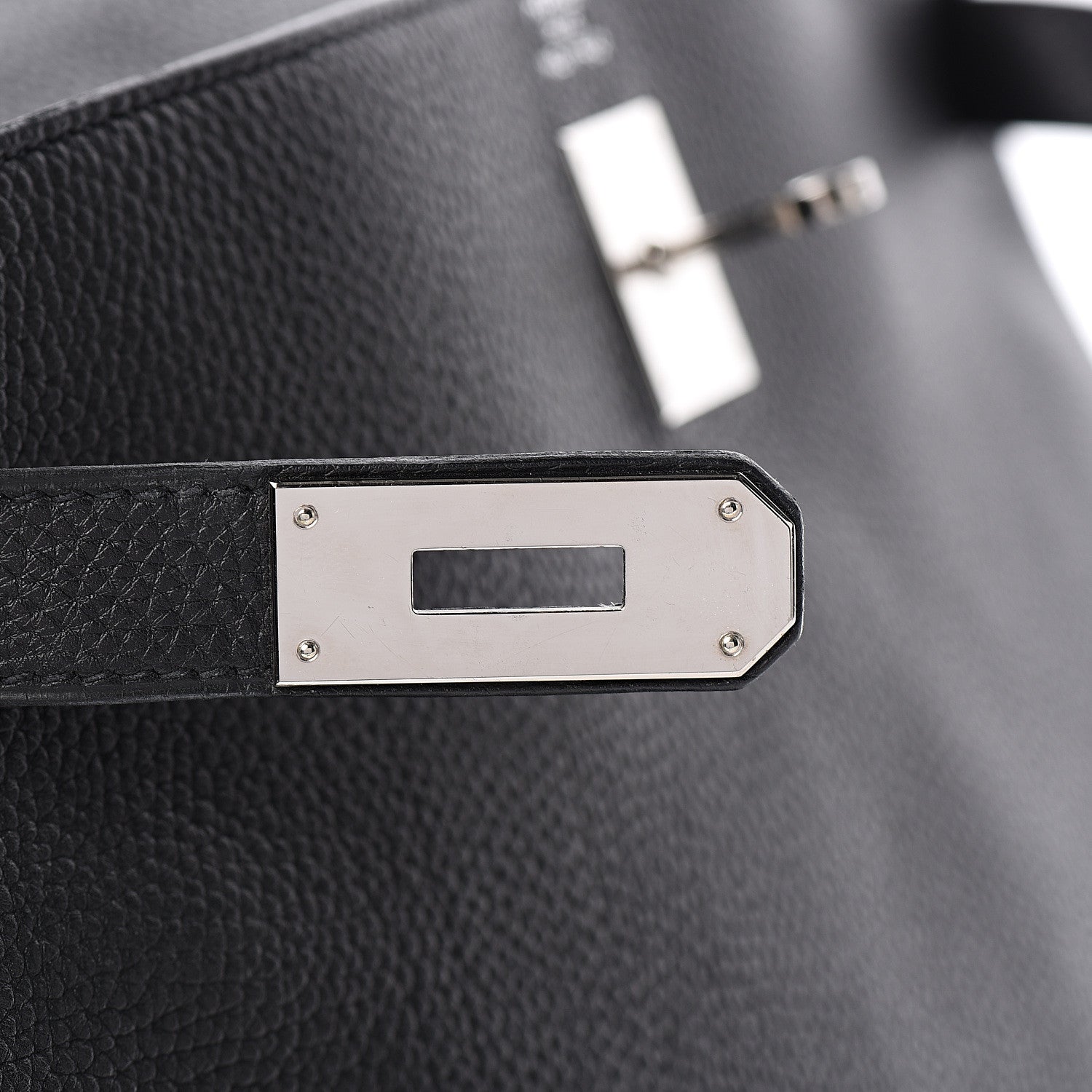 Hermes Taurillon Clemence Retourne Kelly 40 Black 23 of 34