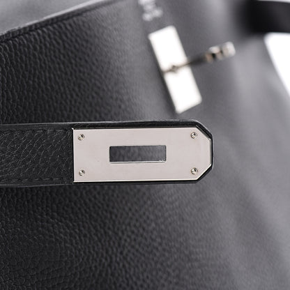 Hermes Taurillon Clemence Retourne Kelly 40 Black 23 of 34