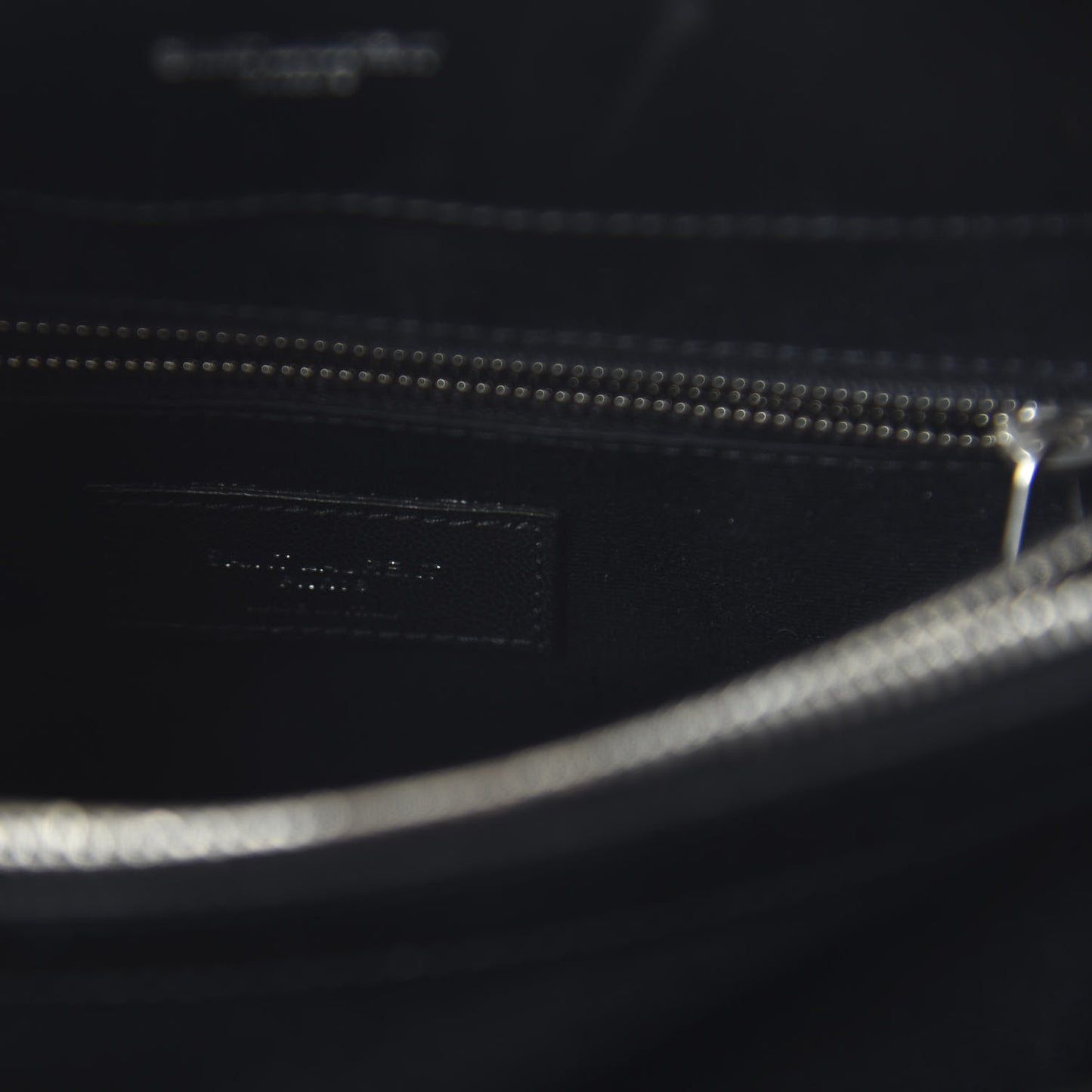 Calfskin Y Quilted Monogram Medium Loulou Chain Satchel Black