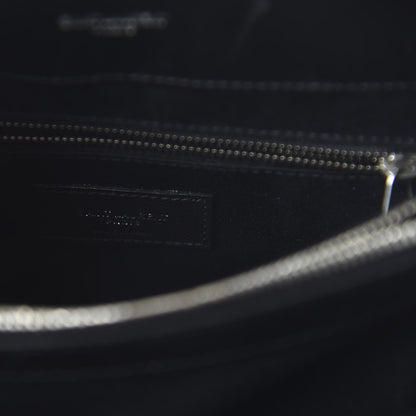 Saint Laurent Calfskin Y Quilted Monogram Medium Loulou Chain Satchel Black 8 of 10