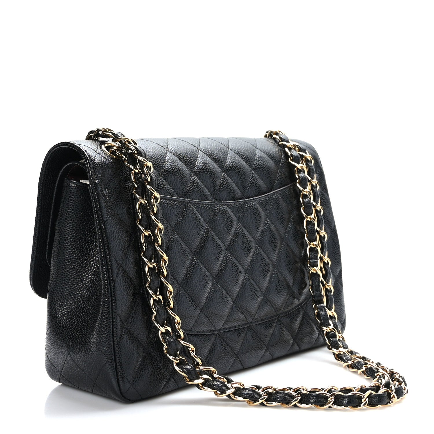 Chanel Caviar Quilted Jumbo Double Flap Black 4 of 10