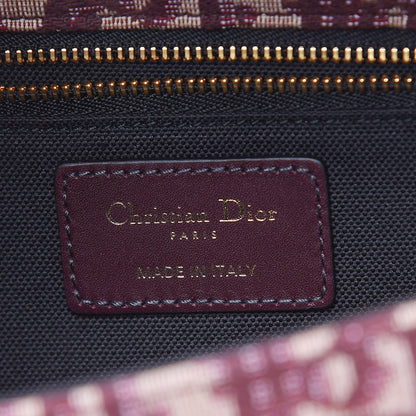Christian Dior Oblique 30 Montaigne Flap Bag Burgundy 6 of 10