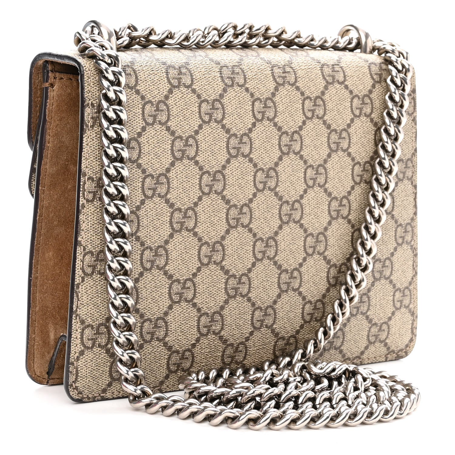 Gucci GG Supreme Monogram Mini Dionysus Shoulder Bag Taupe 3 of 12