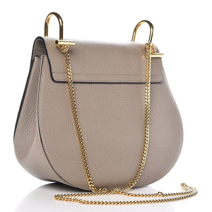 Chloe Grained Lambskin Drew Shoulder Bag Motty Grey 3 of 8