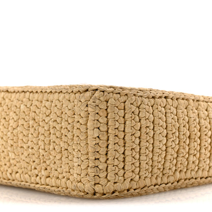 Prada Yarn Raffia Effect Crochet Mini Re-Edition 2000 Shoulder Bag Naturale 20 of 29