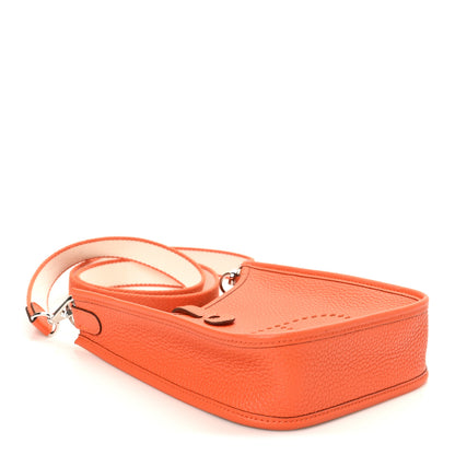 Hermes Taurillon Clemence Amazone Evelyne TPM Orange Craie 4 of 10