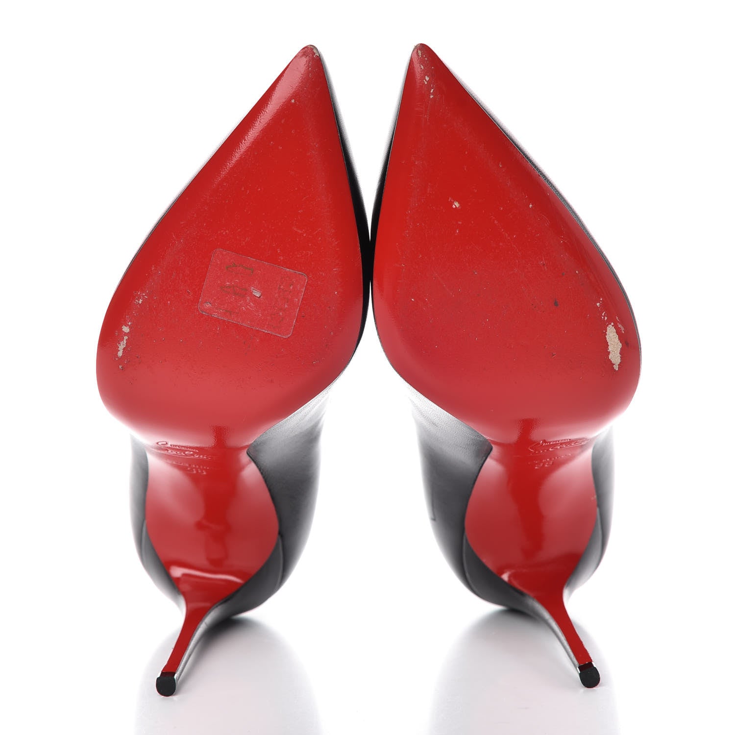 Christian Louboutin Shiny Nappa Pigalle Follies 100 Pumps 38 Black 7 of 16