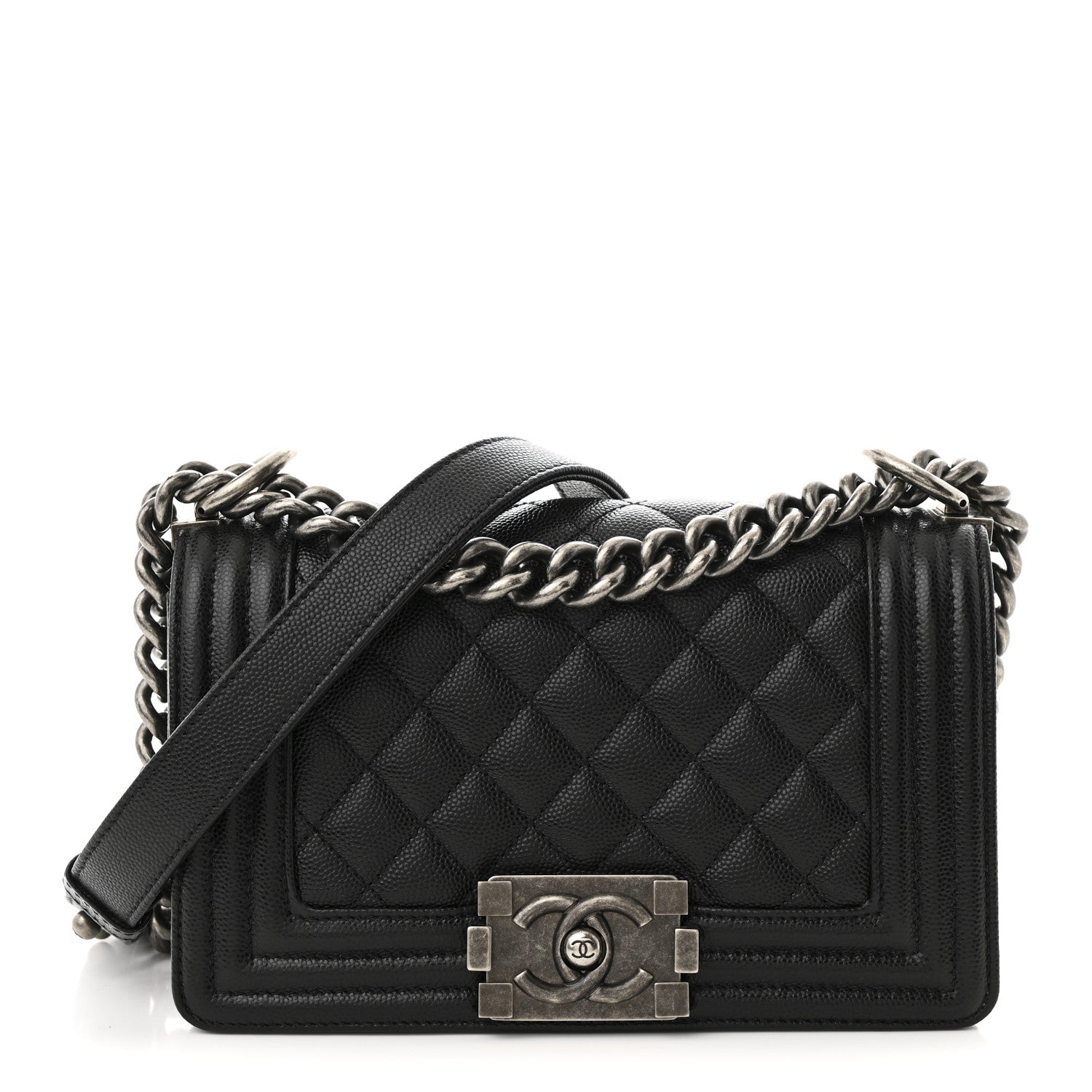 Chanel Caviar Quilted Small Boy Flap Black 1 of 9