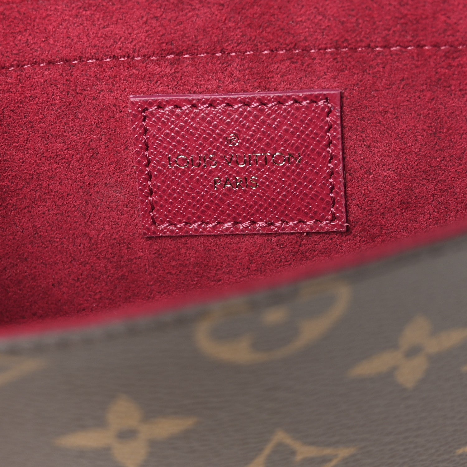 Louis Vuitton Monogram Pochette Felicie Chain Wallet Fuchsia 7 of 11