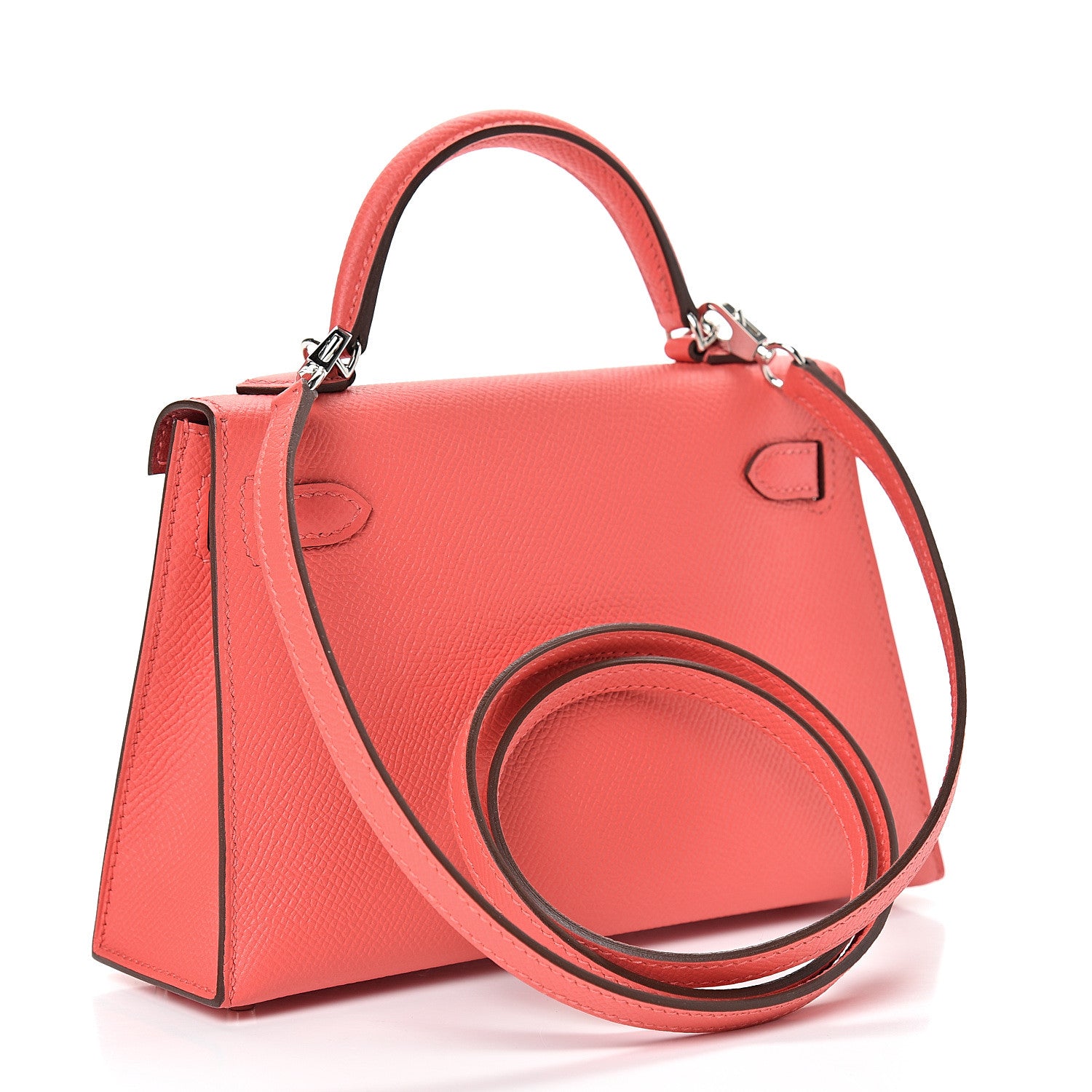 Hermes Epsom Mini Kelly Sellier 20 Rose Jaipur Rouge Vif 2 of 10