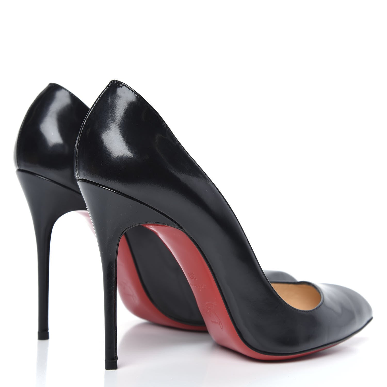 Christian Louboutin Jazz Calfskin Corneille 100 Pumps 39 Black 4 of 10
