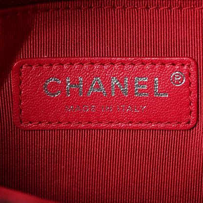 Chanel Aged Calfskin Quilted Small Gabrielle Hobo Navy Black 6 of 14