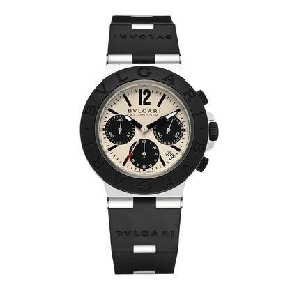 Bulgari Aluminum Rubber 40mm Diagono Chronograph Automatic Watch 1 of 4