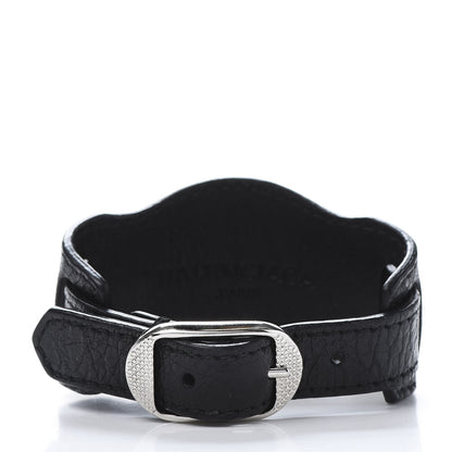 Balenciaga Agneau Arena Giant 12 Silver M Bracelet Black 3 of 5
