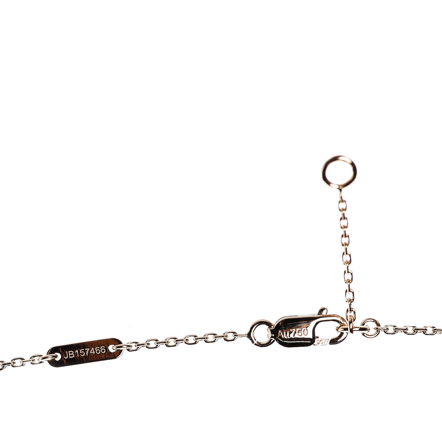 18K Yellow Gold Mother of Pearl Sweet Alhambra Pendant Necklace