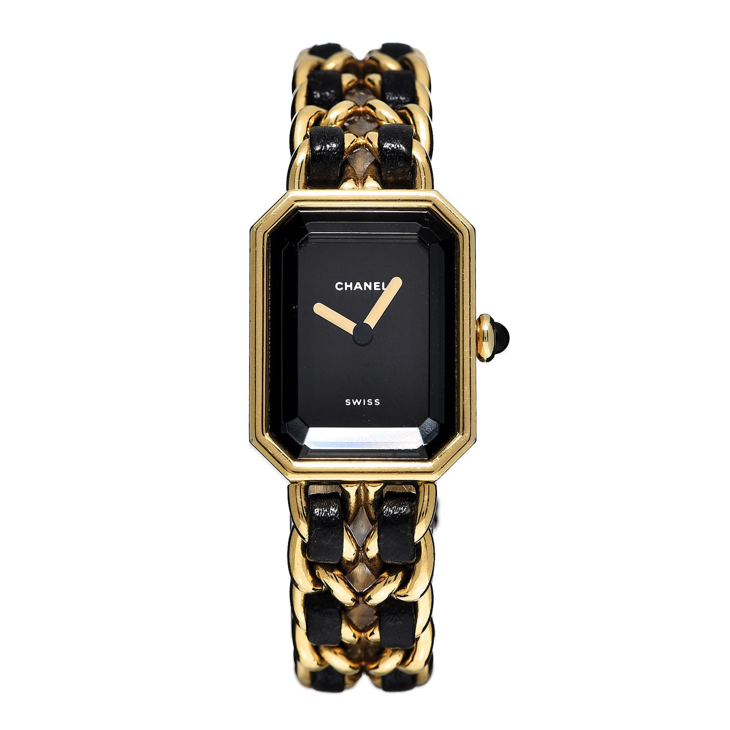 Stainless Steel Lambskin 20mm Chain Premiere Quartz Watch Gold L