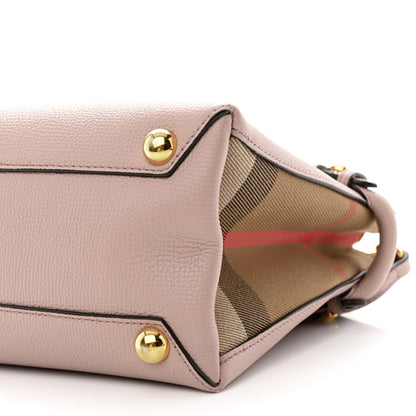 Burberry Grainy Calfskin House Check Baby Banner Tote Pale Orchid 11 of 13