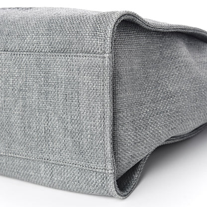 Chanel Canvas Large Deauville Tote Grey 10 of 11