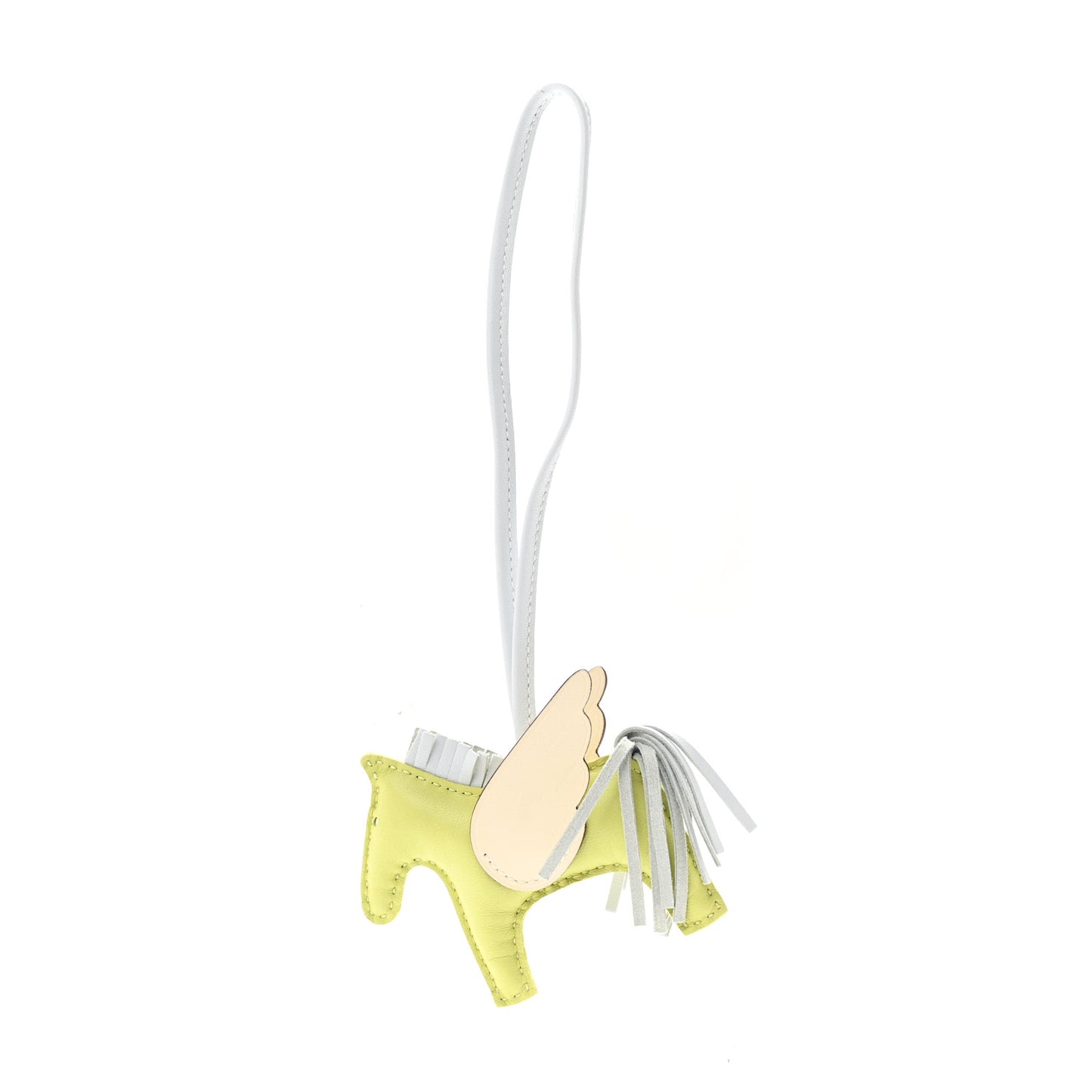 Milo Lambskin Grigri Rodeo Pegase Horse Bag Charm PM Jaune Bourgeon Bleu Brume Nata