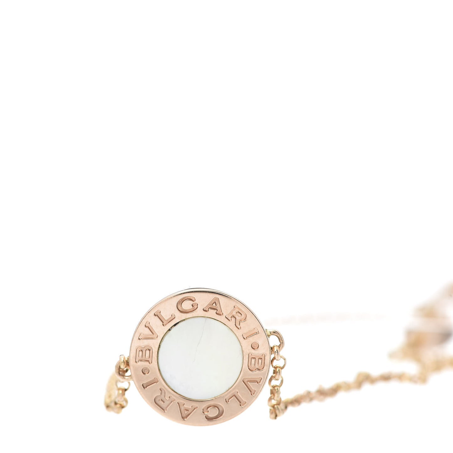 BVLGARI 18K Rose Gold Mother of Pearl BVLGARI Bracelet SM