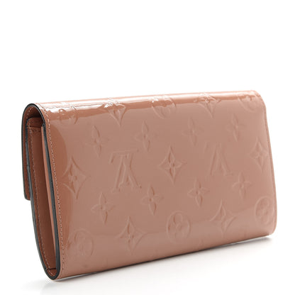 Louis Vuitton Vernis Sarah Wallet Rose Velours 3 of 7