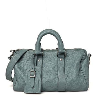 Louis Vuitton Monogram Taurillon Keepall Bandouliere 25 Misty Lake Green 1 of 9