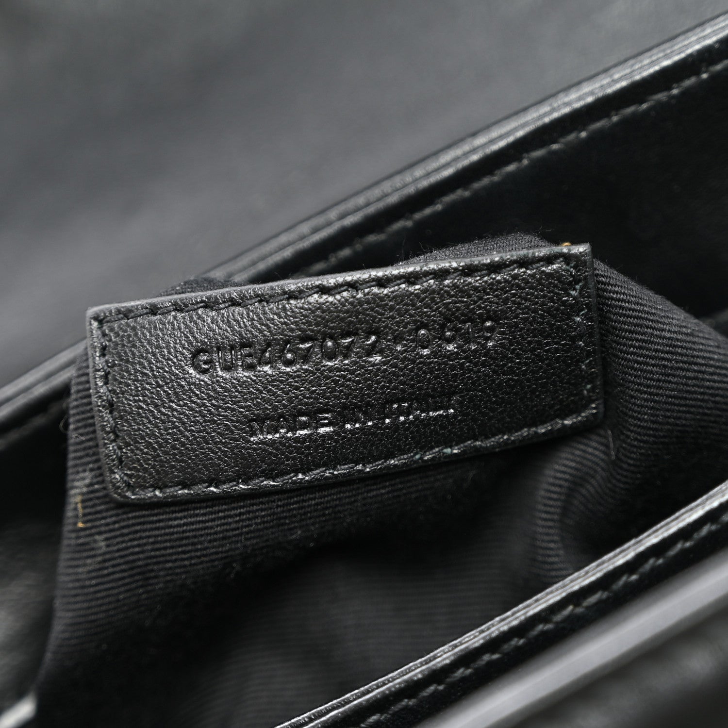 Saint Laurent Calfskin Y Quilted Monogram Toy Loulou Crossbody Bag Black 6 of 9
