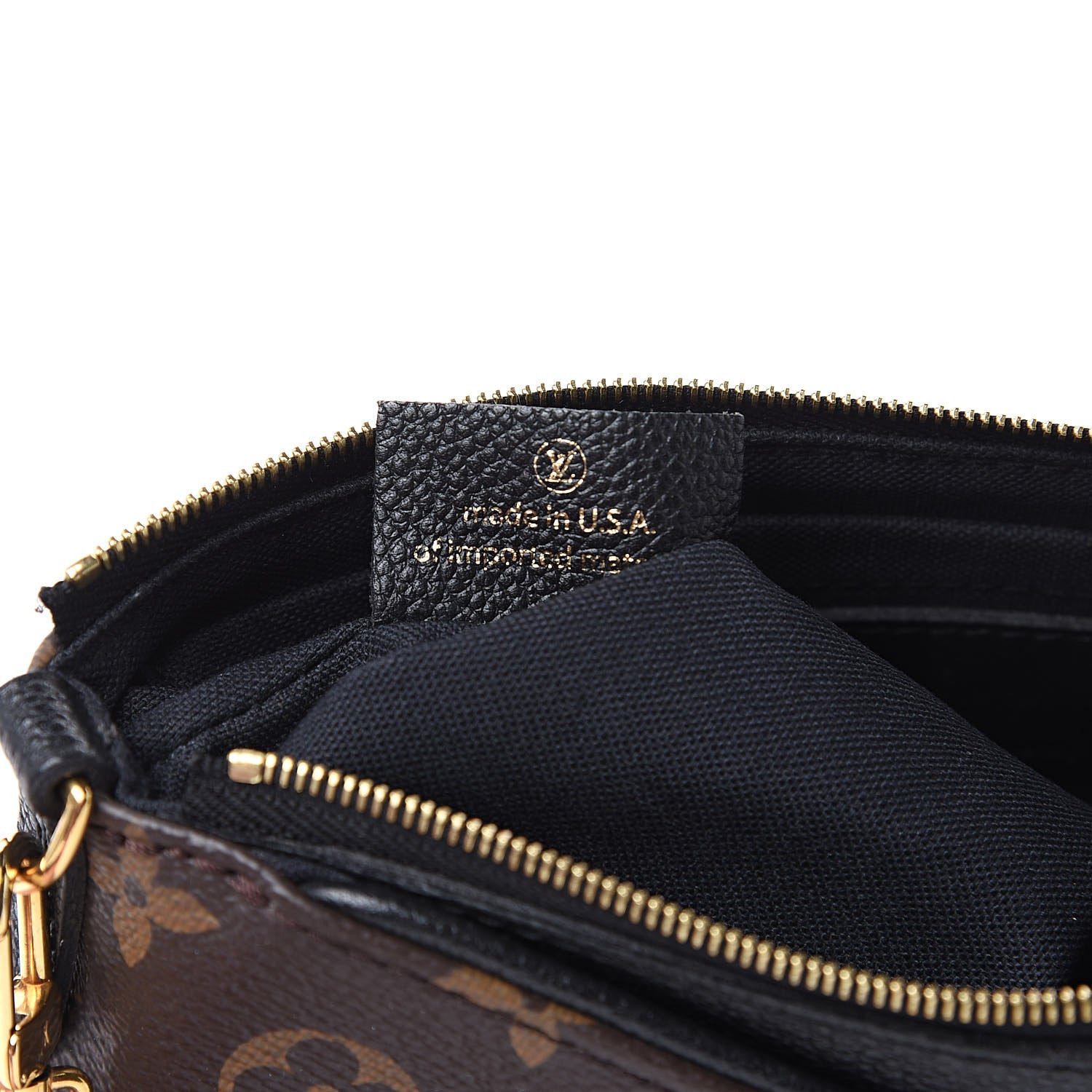 Louis Vuitton Monogram Pallas Clutch Black 7 of 10